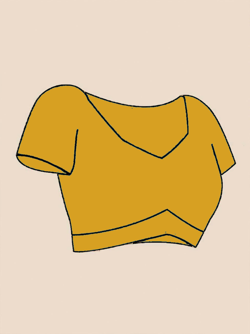 Mustard Pure Chiffon Mirror Work Saree